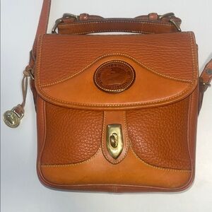 Dooney & Bourke vintage all weather leather tan Leather Crossbody Bag